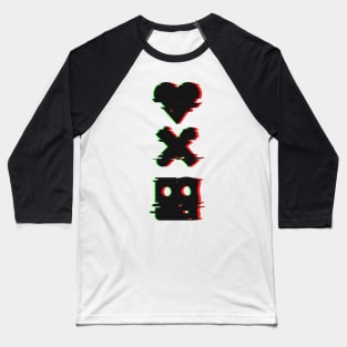 L D R - glitch Baseball T-Shirt